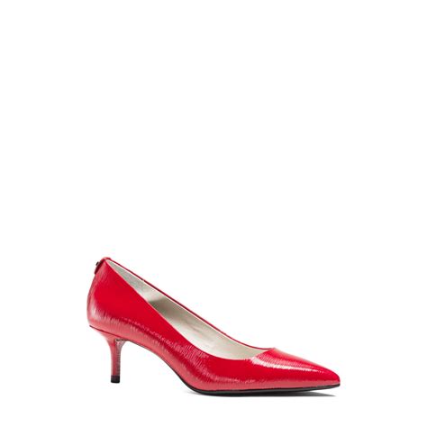 michael kors red patent leather pumps|michael kors heel pumps.